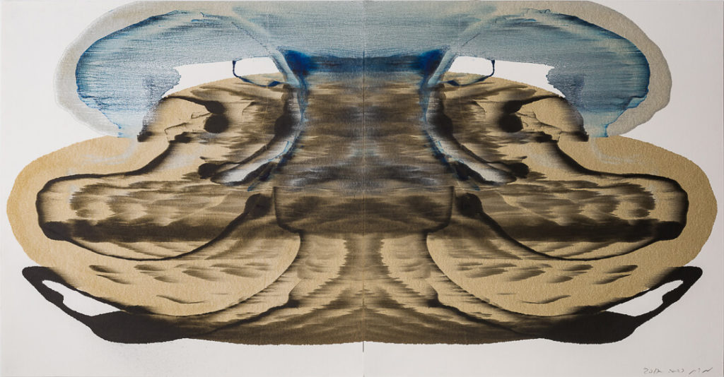 Oil on Paper, 220×105 cm, 2017