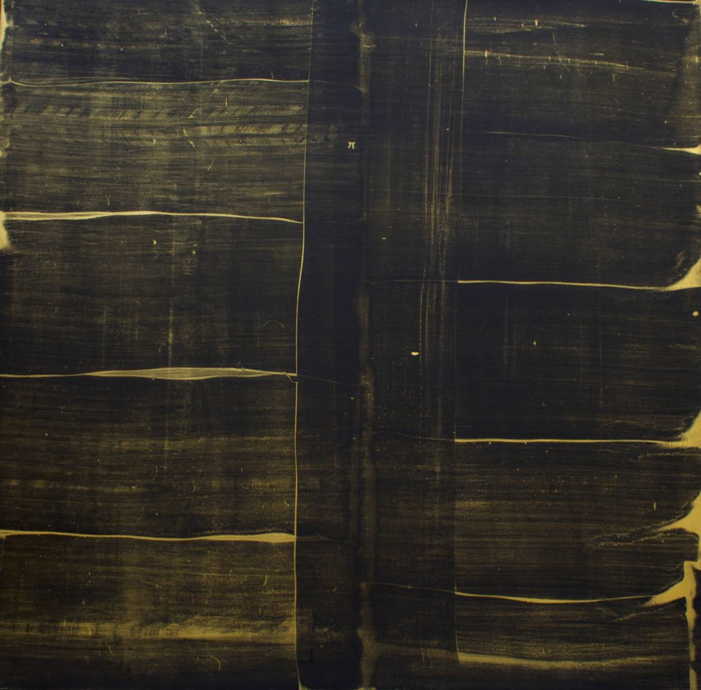 Oil and Gold Dust on Canvas, 137×137 cm, 2011