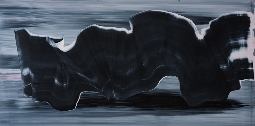 Oil on Aluminum, 150×75 cm, 2018