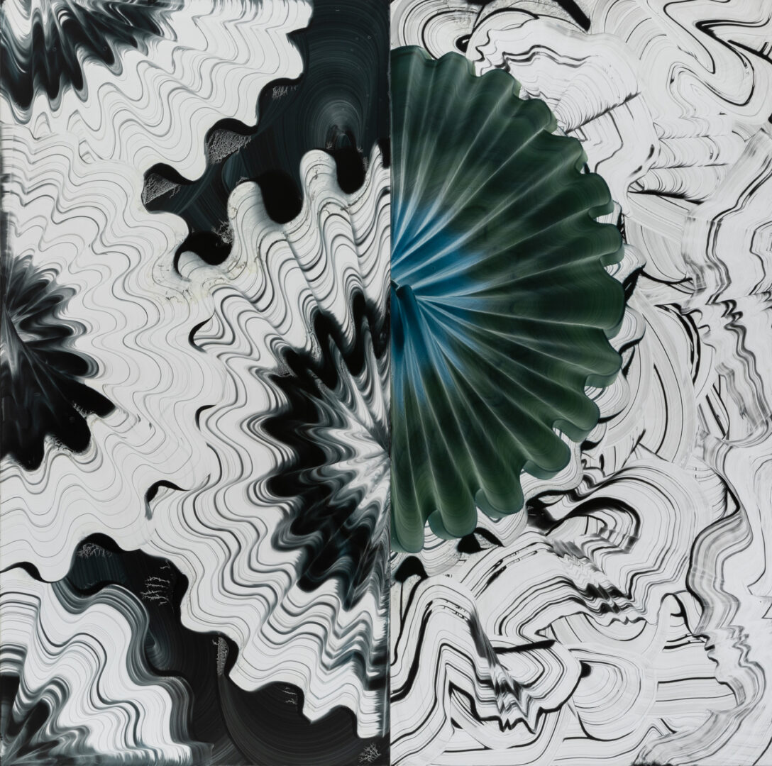 “Deep-Sea Secrets”, Oil on Aluminum, 150 x 150 cm, 2022