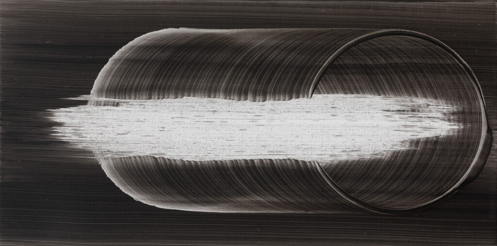 “Into It”, Oil on Linen, 30×60 cm, 2023