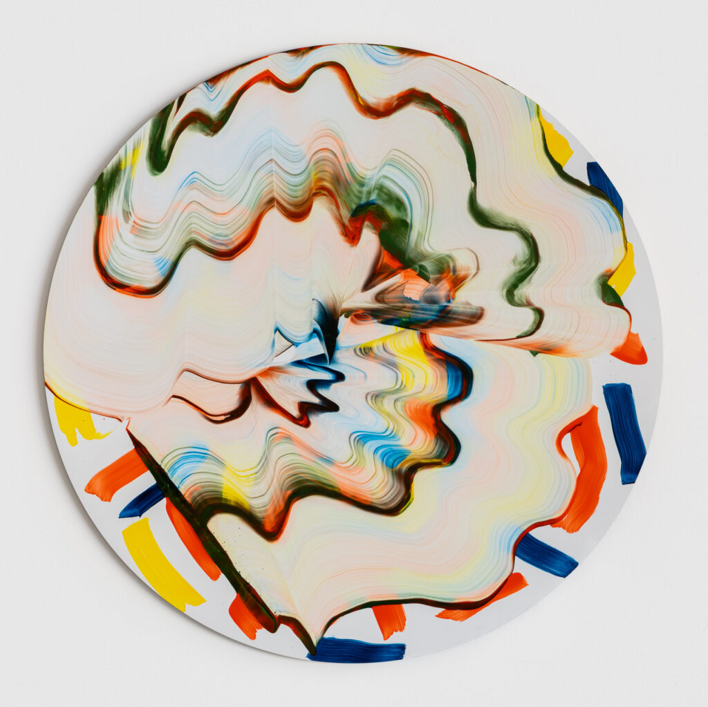 * Oil on Aluminum, diameter 100 cm, 2025