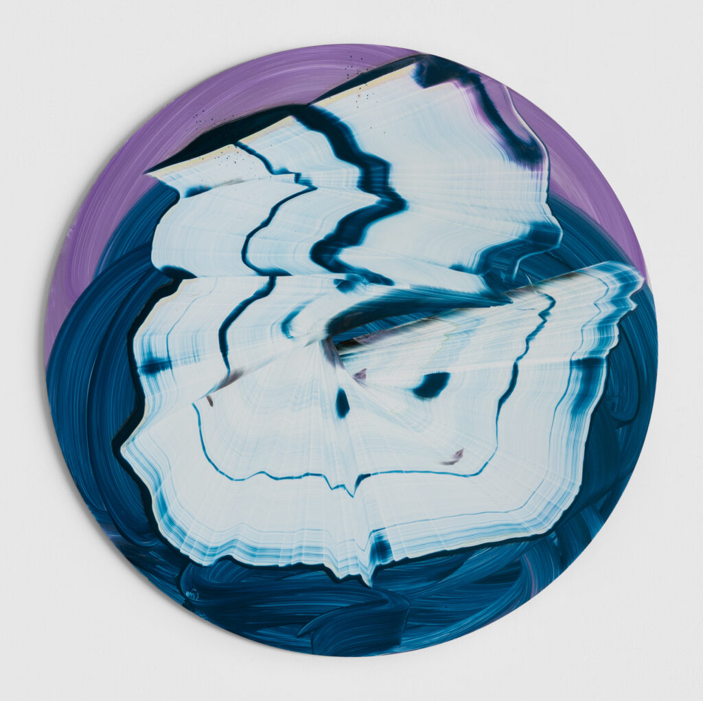 * Oil on Aluminum, diameter 100 cm, 2025