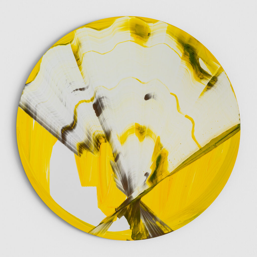 * Oil on Aluminum, diameter 50 cm, 2025