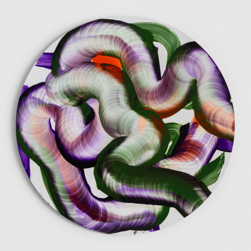 * Oil on Aluminum, diameter 60 cm, 2025