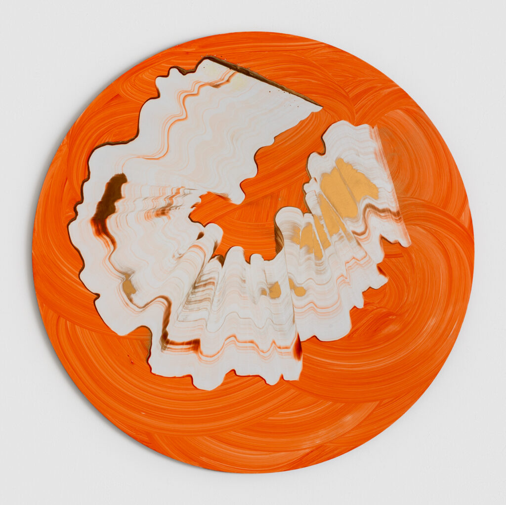 * Oil on Aluminum, diameter 100 cm, 2025