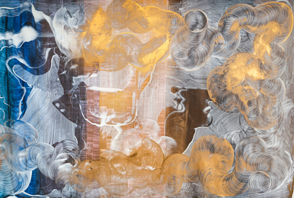 * Oil and Gold Dust on Linen, 215 x 300 cm, 2026