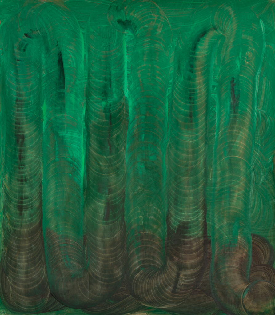 Oil and Gold Dust on Linen, 200 x 180 cm, 2026