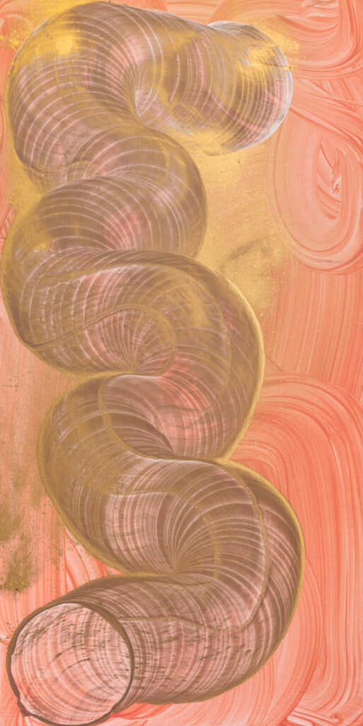 * Oil and Gold Dust on Linen, 70 x 140 cm, 2026