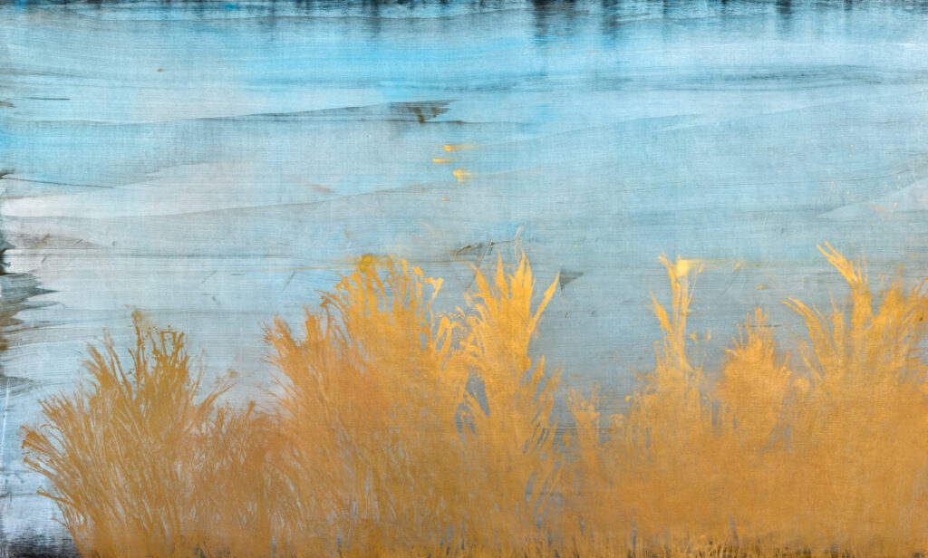 Oil and Gold Dust on Linen, 215 x 330 cm, 2026